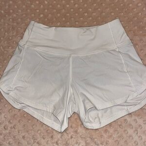 Lululemon White Shorts 2.5” Size 0